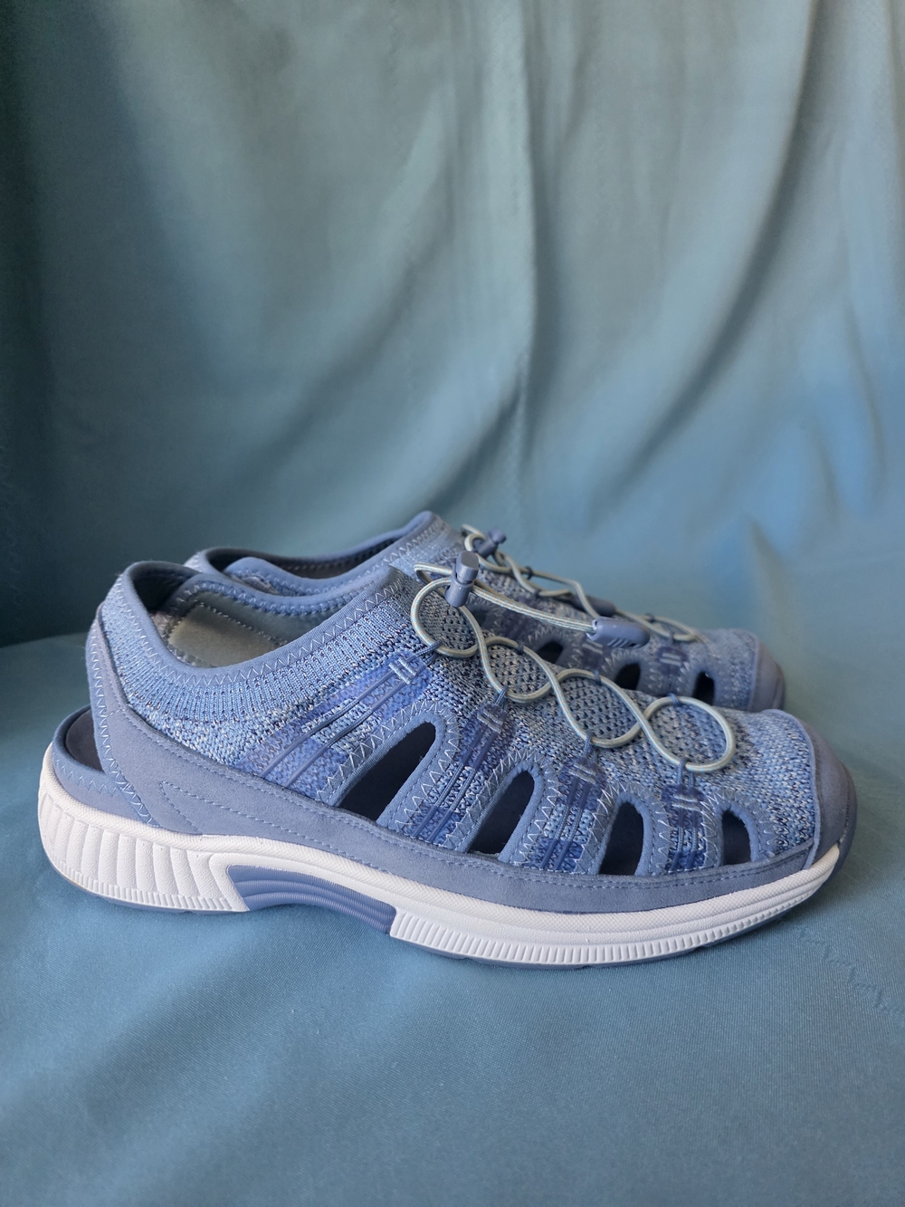 Orthofeet Laguna 806 Women's Blue Comfort Sandals - Size 11 Wide (D)